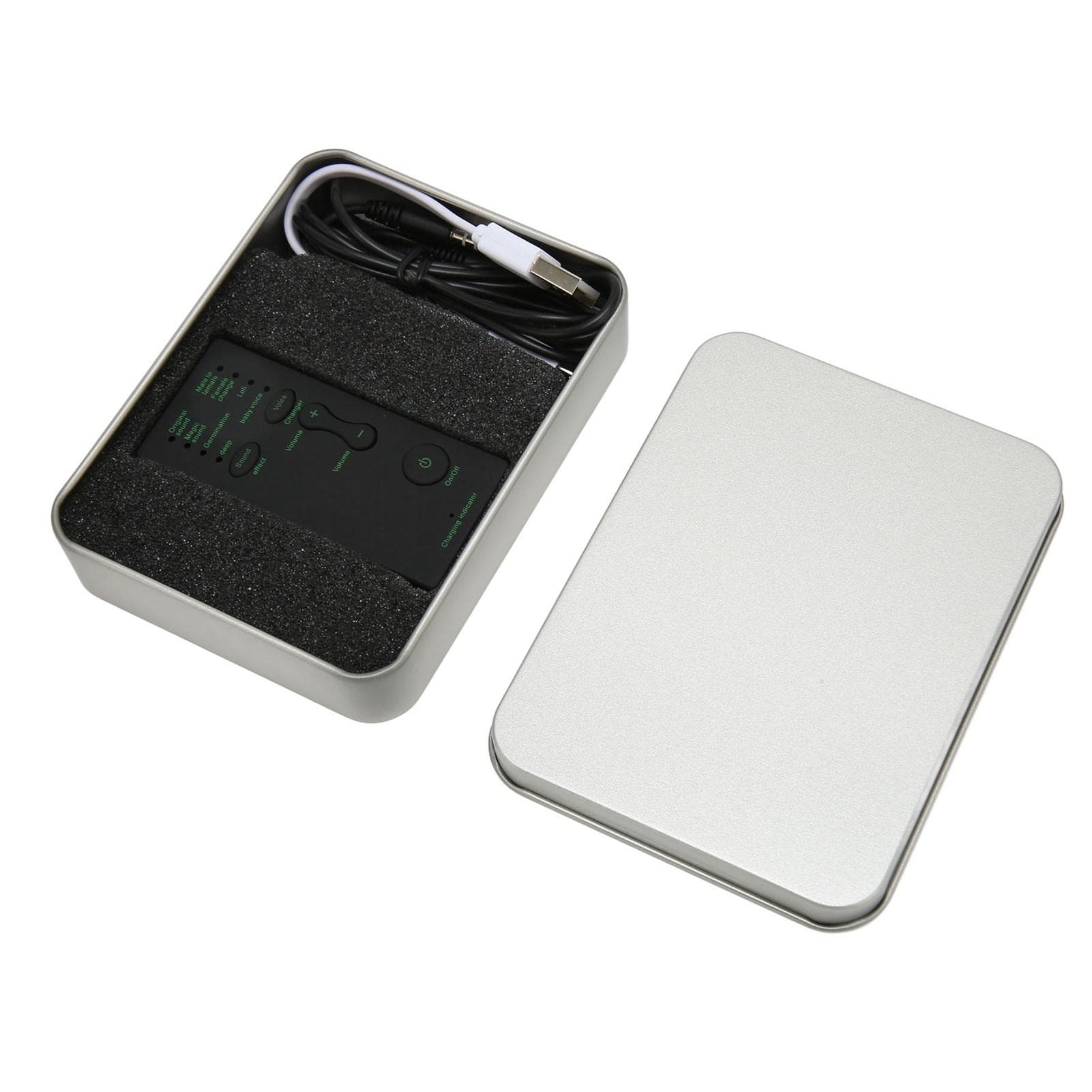 Voice Changer Portable Handheld 7 Modes Sound Card Voice Changer for Game Console PC Phone Laptop