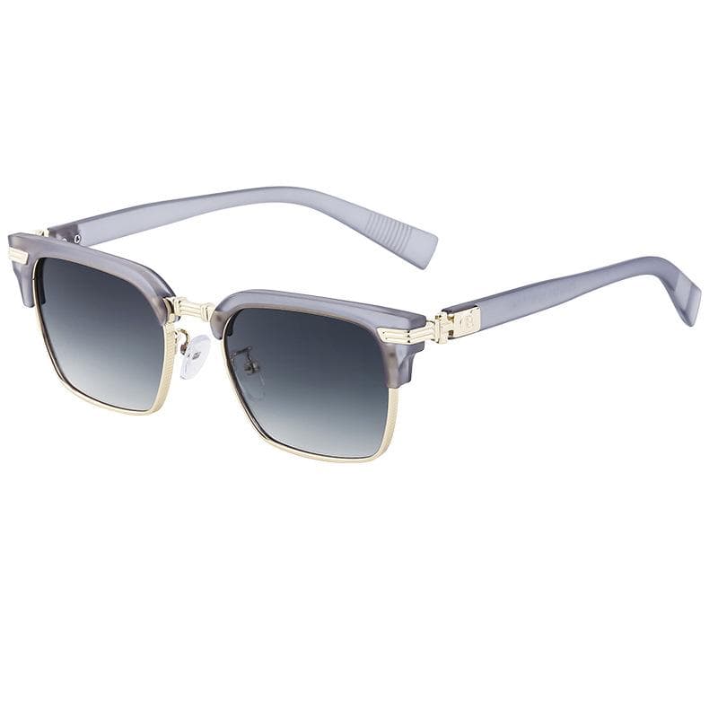 New Fashion Semi Rimless Sunglasses Men Women UV400 Protection Half Frame Designer Brand Classic Sun Glasses