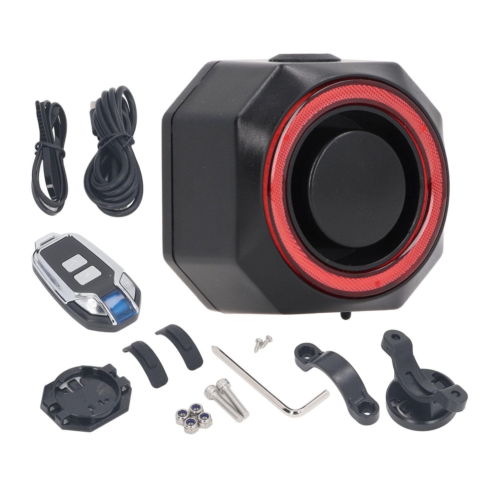 Bike Alarm Tail Light with Remote 110dB Loud Sound Waterproof Improved Visibility Anti Theft