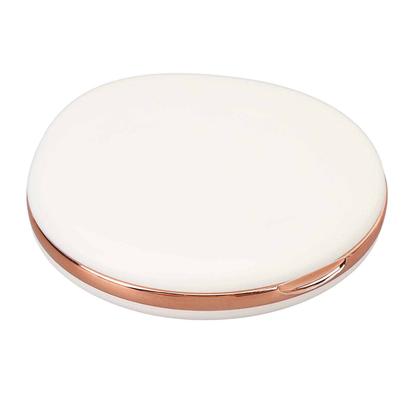 LED Lighted Travel Makeup Mirror Double Sided 1X 5X Magnification Stepless Dimmable Rechargeable