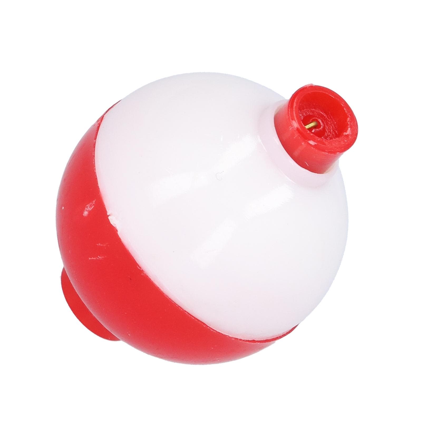 Fishing Ball Shaped Floats ABS Round Buoy Bobbers Fishing Bait Accessories Red White45mm1.8in