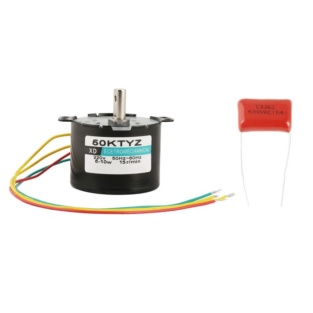 1PCS AC220V Miniature Low Speed Large Moment of Force Synchronous Motor CWCCW (15rpm)