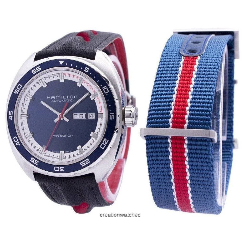 Hamilton American Classic Pan Europ Automatic H35405741 Men's Watch blue
