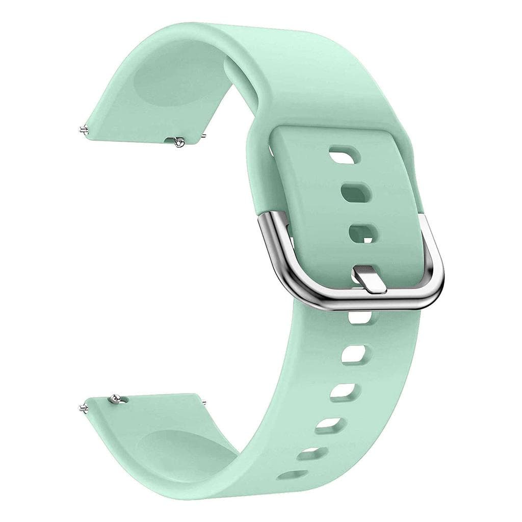 Silicone Watch Band Strap For Samsung Galaxy Watch Active/Active 2/Samsung Watch 6 5 3 R850 R840/Watch 4 /Classic 40mm 46mm Amazfit Bip Youth Garmin Fenix 5 Plus-22mm light green