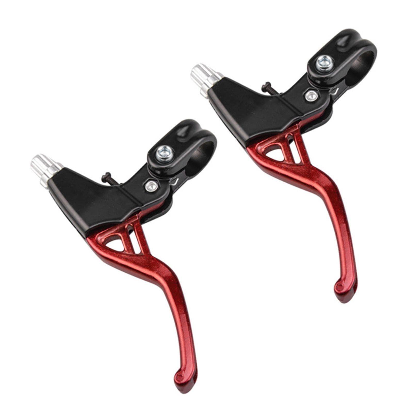 1 Pair Bicycle Brake Lever V-Brake Aluminium Alloy MTB Mountain Bike Brake Handle 22mm red
