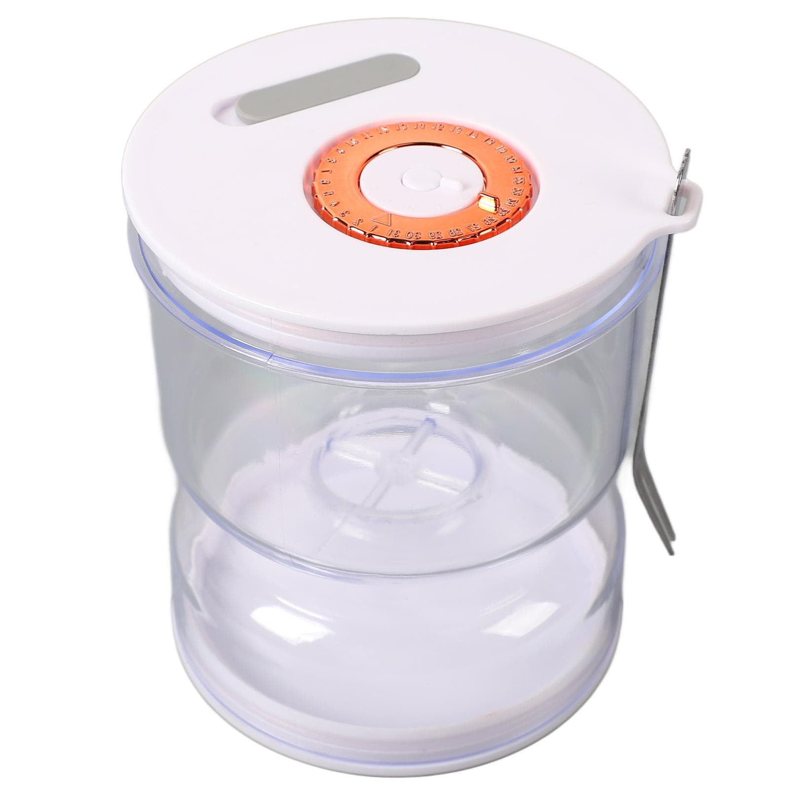 Pickle and Olive Jar with Strainer Flip Anti Slip Leak Proof Hourglass Pickle Juice Separator Jar