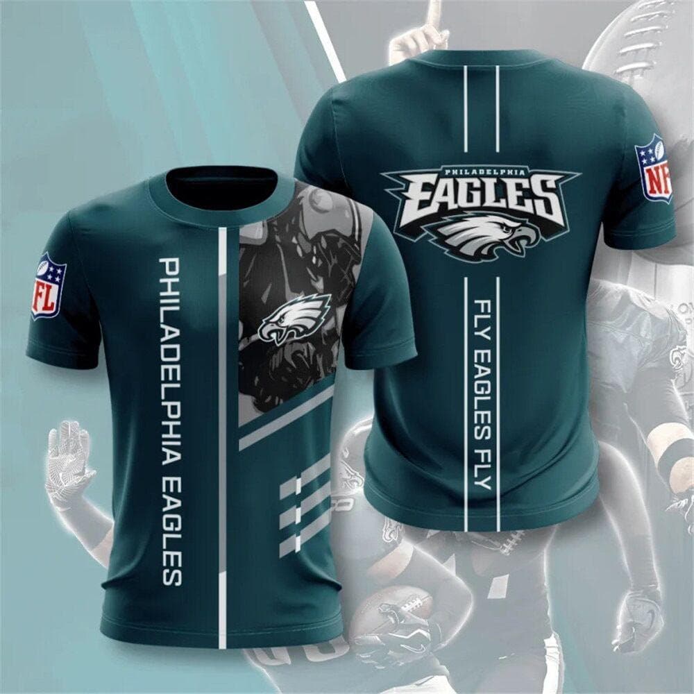 NFL Men's Football Shirt Sports Easy To Dry Short Sleeve 3D Digital Printed Team Needle Eye T-shirt 6XL