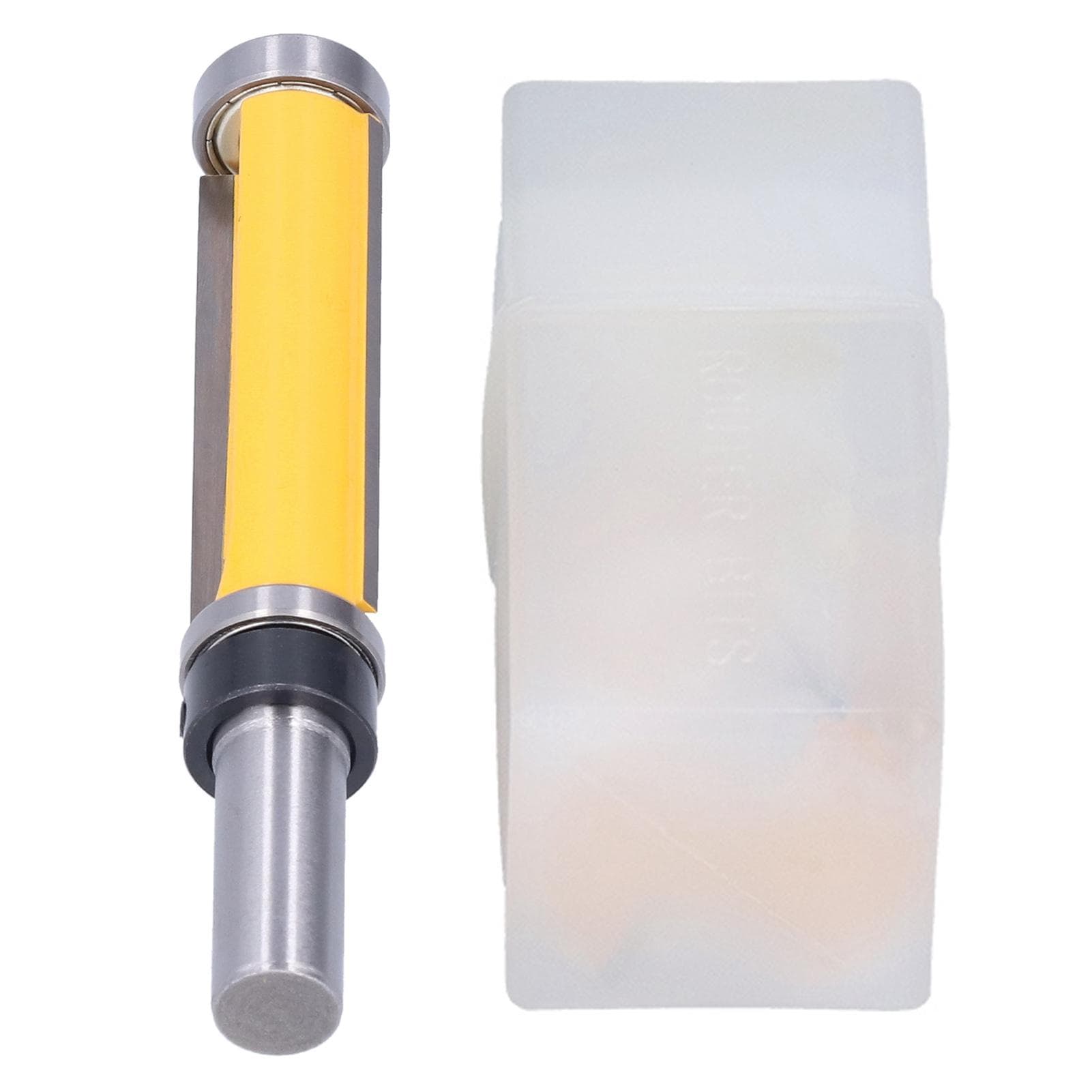 Flush Trim Router Bit Top and Bottom Double Bearing Cutter Tool for Trimming Cutting12mm Shank