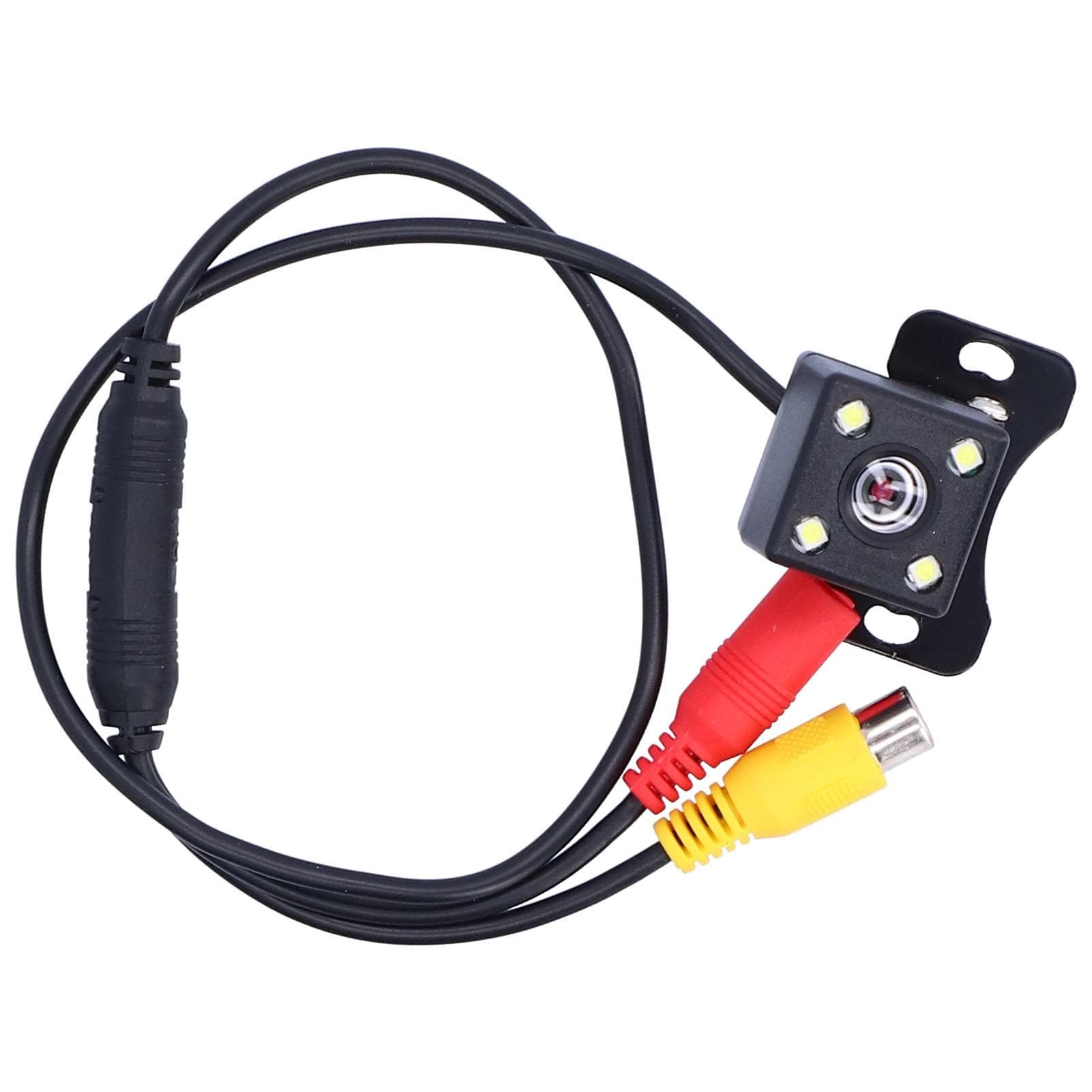 Car Rear View Camera 140 degrees External 4 LED HD Night View License Plate Mounted Universal for 12V