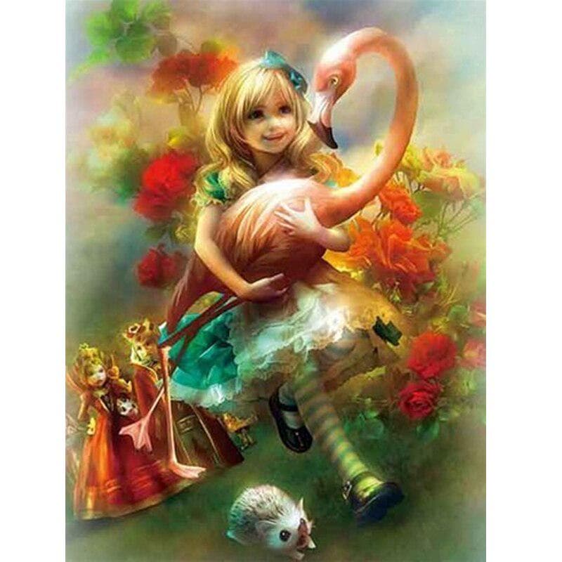 5D Diy Diamond Painting Cartoon Princess Full Round Diamond Embroidery Cross Stitch 20X30CM