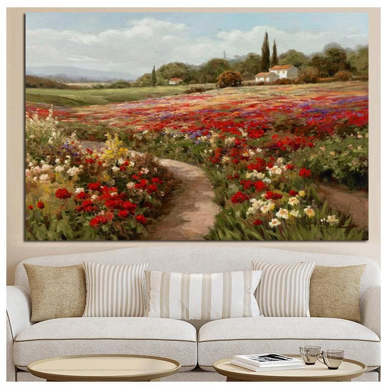 5d Diamond Painting Big Size Claude Monet Poplars Poppy fields Embroidery Cross Stitch 20X30CM