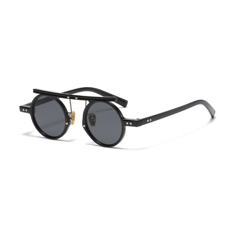 Cute Round Punk Sunglasses Unisex Fashion UV400 Stylish Designer Eyewear For Men And Women
