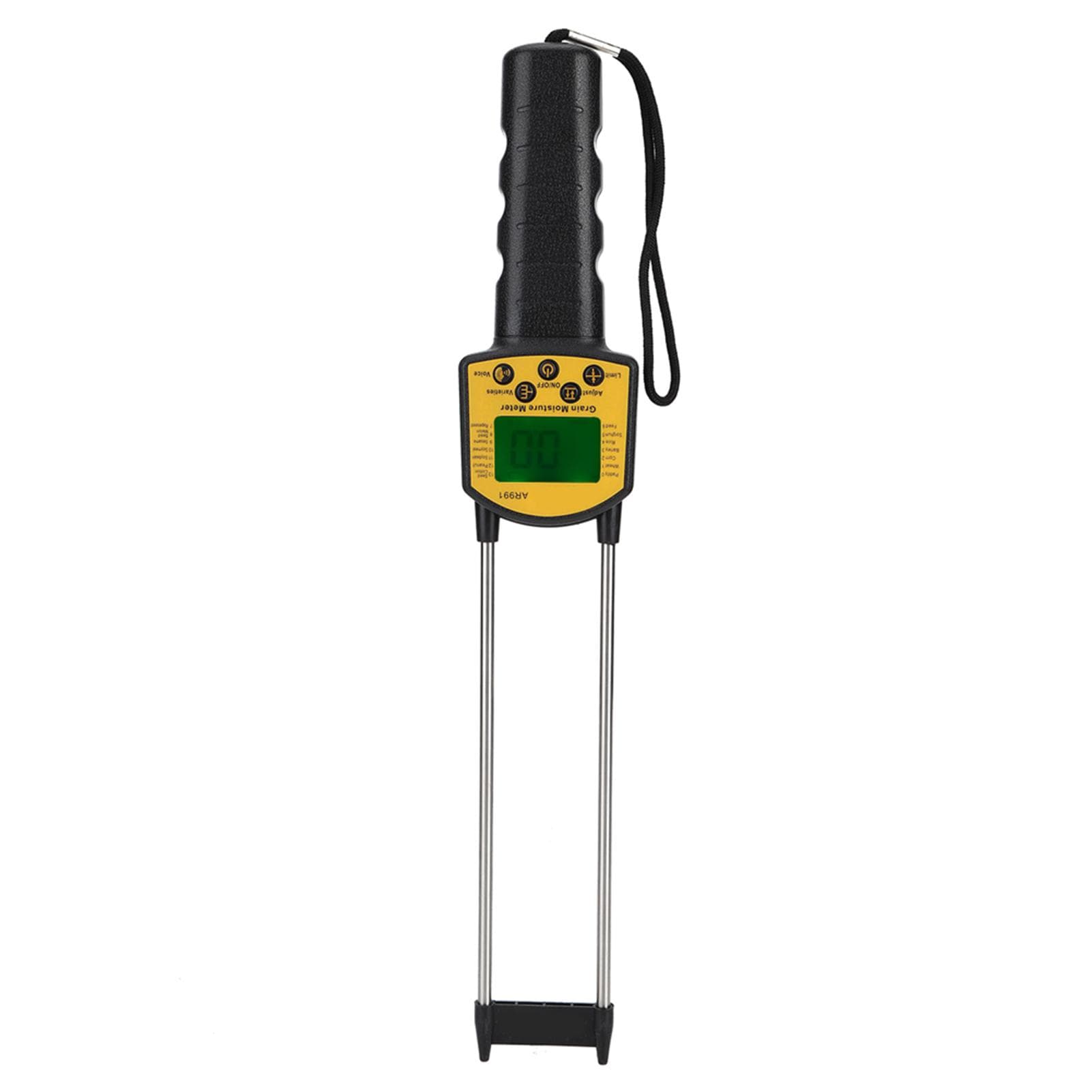 Digital LCD Grain Moisture Meter Corn Stalks Rice Soybean Water Content Analyzer