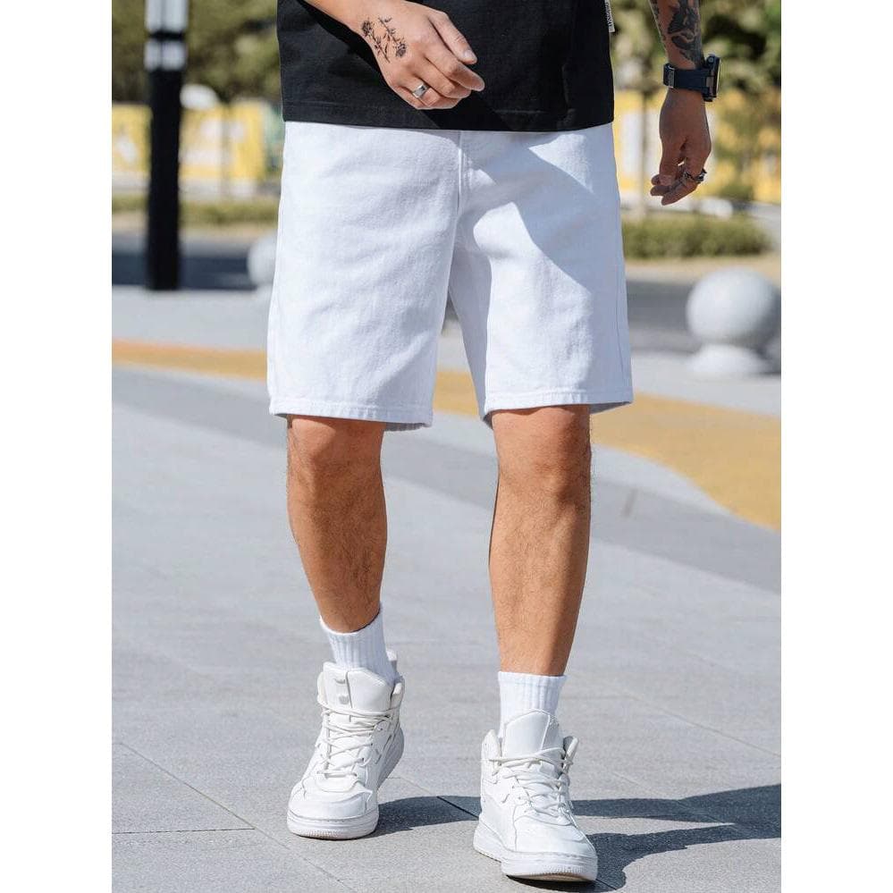 Retro Denim Shorts Men's Summer New Loose Casual Versatile Five-point Pants 4XL