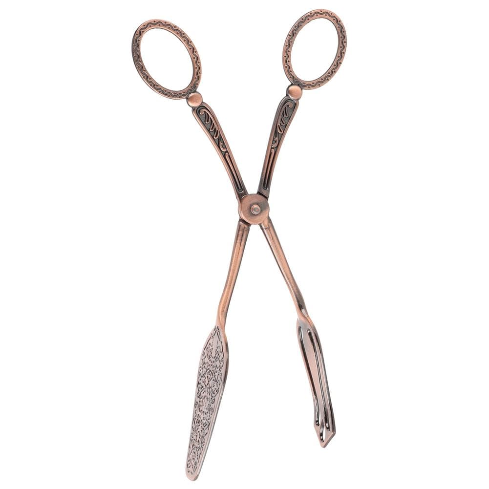 Retro Style Elegant Zinc Alloy Bread Tong Cooking Baking Kitchen Food ClipRed Bronze