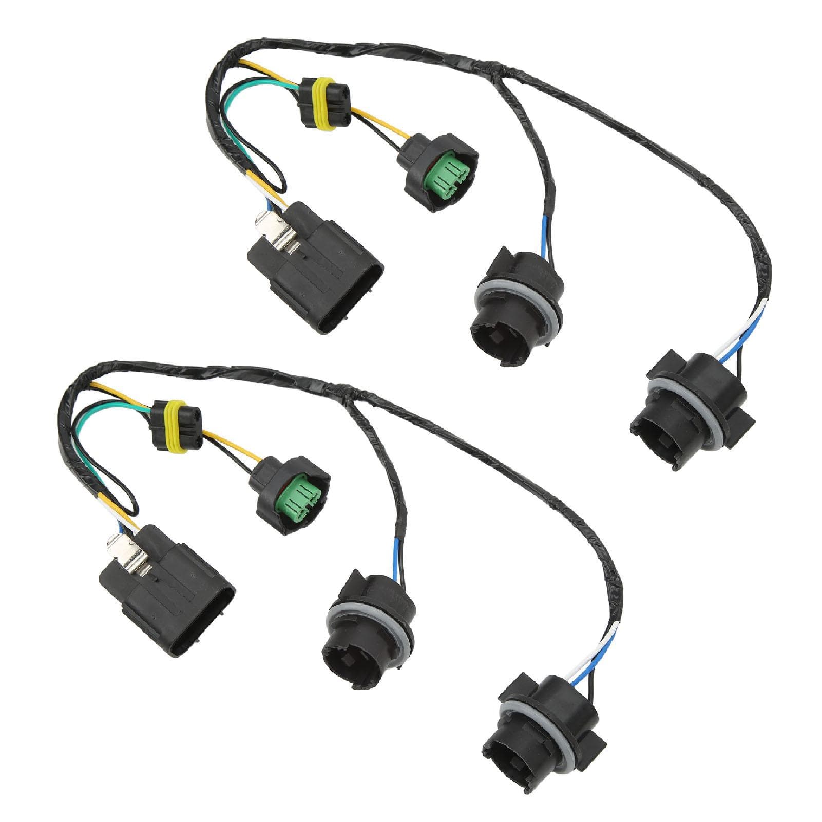 2 Pcs Headlight Wiring Harness 25962806 Left Right Headlamp Socket Wire Harness for Silverado 1500