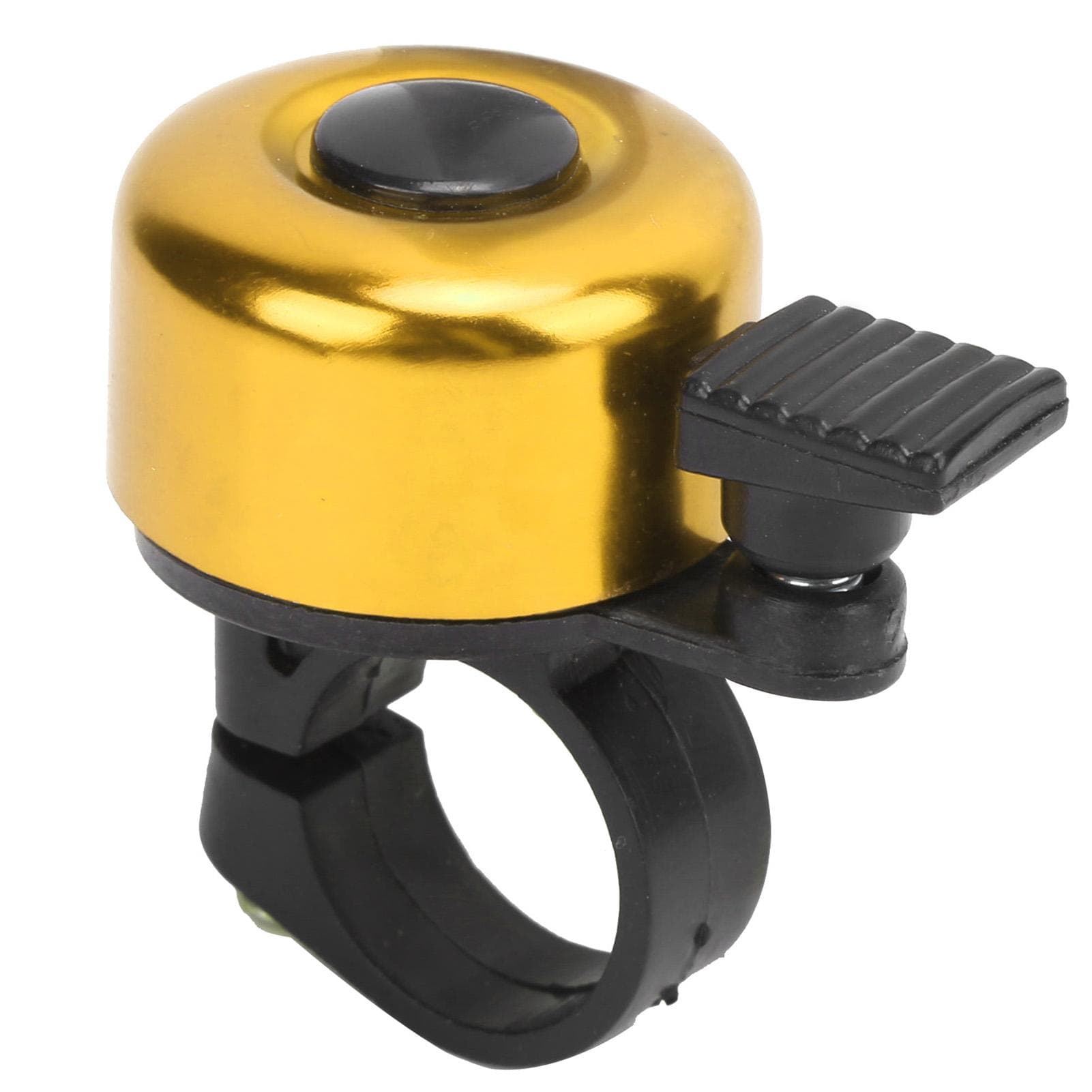 DUUTI Aluminum Alloy Bicycle Bell Mini Outdoor Bike Bell with Clear and Loud SoundYellow yellow