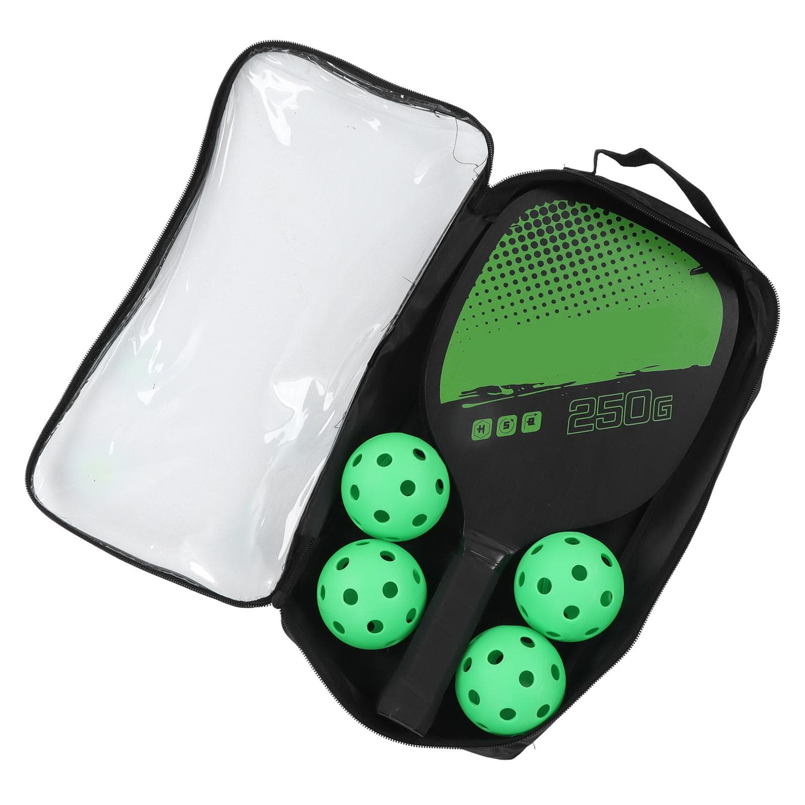 Pickleball Set Portable Pickleball 2 Paddles and 4 Balls Set with Storage Bag for Outdoor Sports