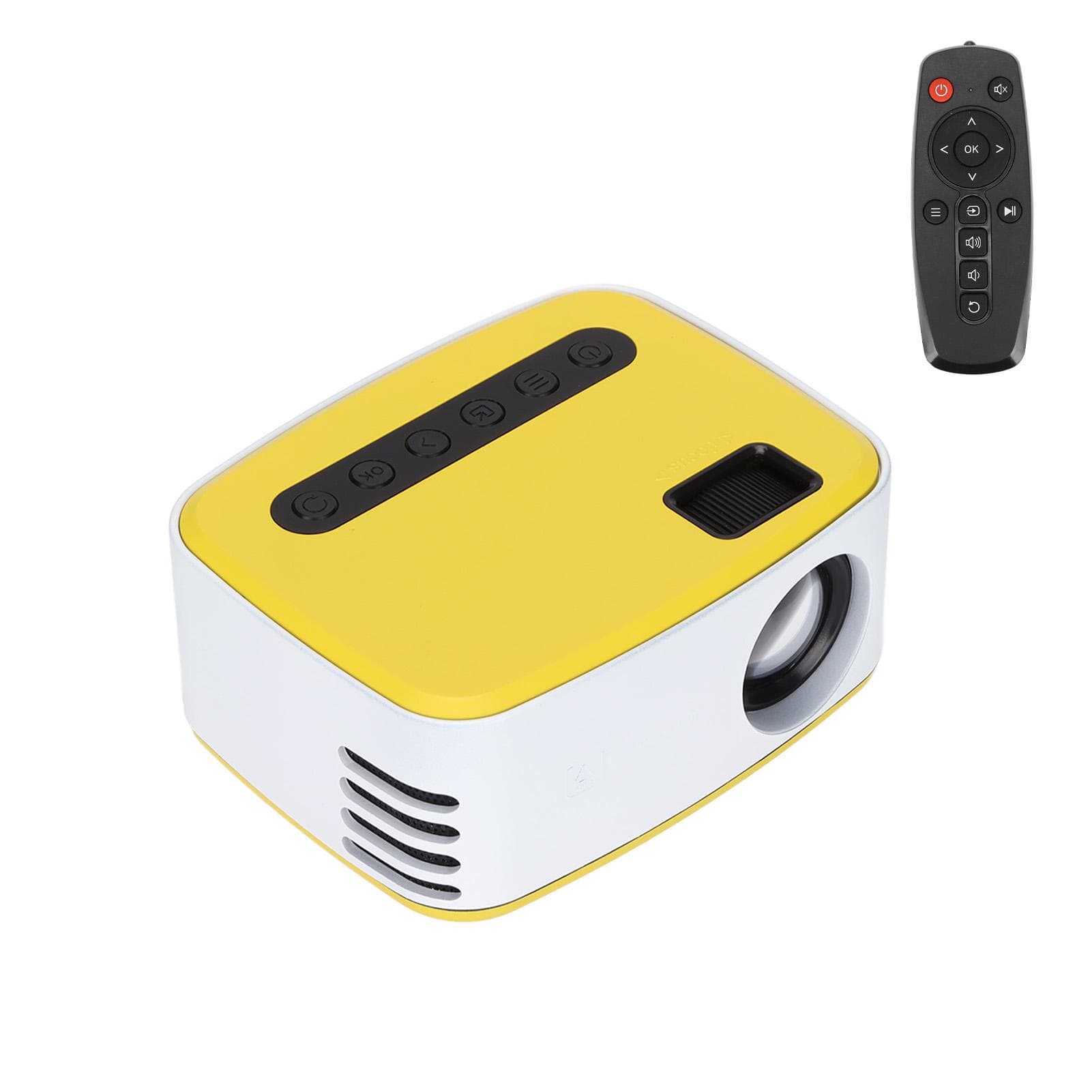 Mini Projector Manual Remote Control Built in Speakers High Definition Portable 16:94:3 Aspect UK Plug