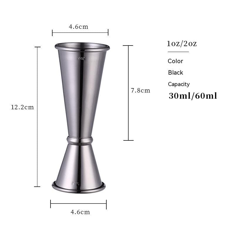 Stainless Steel Double Ended Measuring Cup Cocktail Shaker Drink Spirit Measure Jigger Kitchen Bar Barware Tools