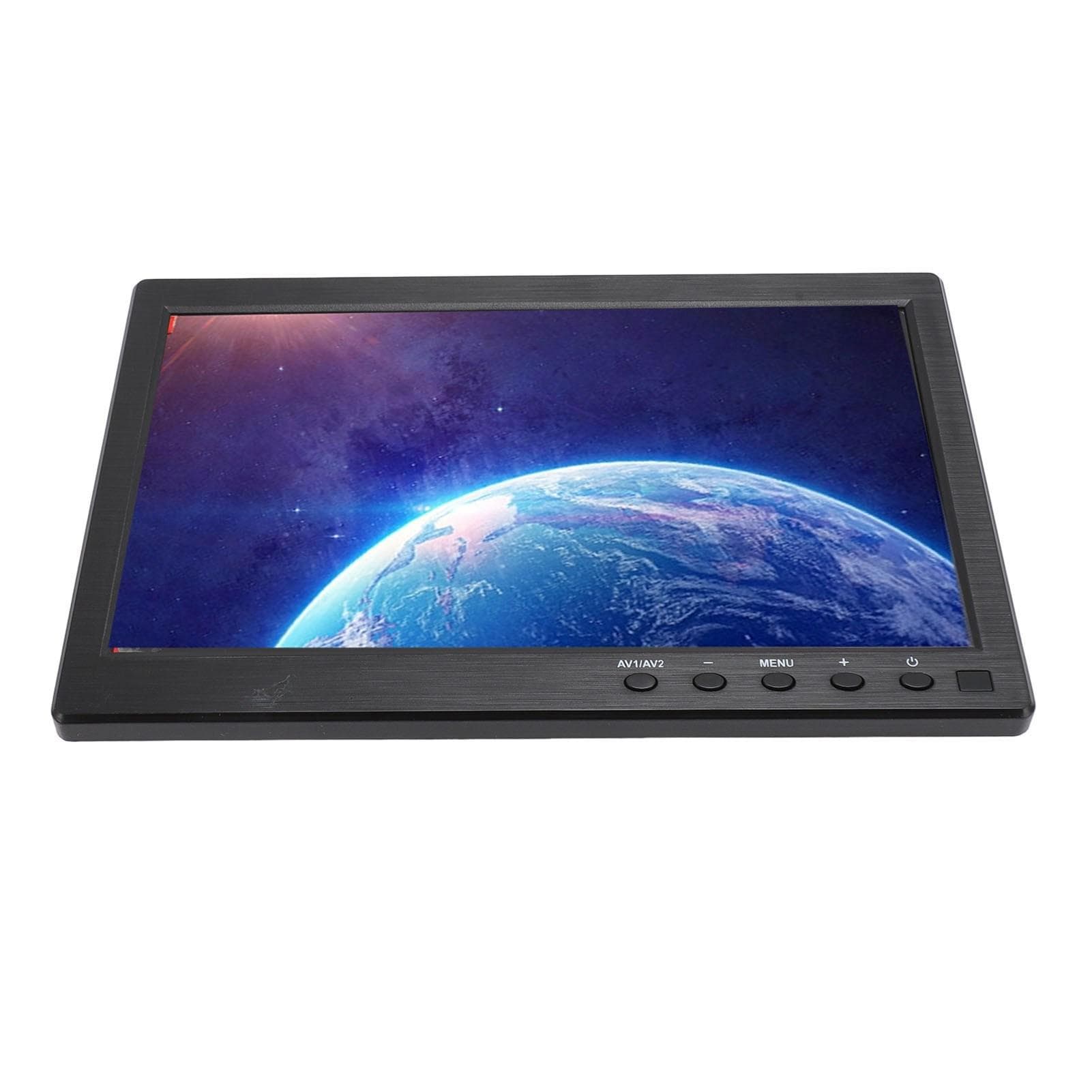 10.1 Inch Monitor Portable 1024X600 Resolution HD IPS Display Remote Control Built in Speaker USB UK Plug