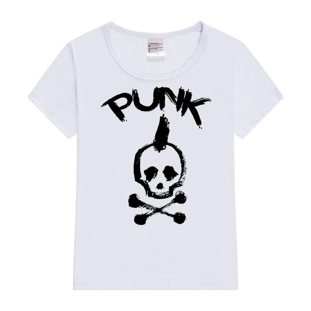 Summer Punk Baby T-Shirt Cartoon Kids T-Shirts Print Pattern Children's Clothing Short Sleeved T-shirt for Boys Girls Tees 3T(100cm)