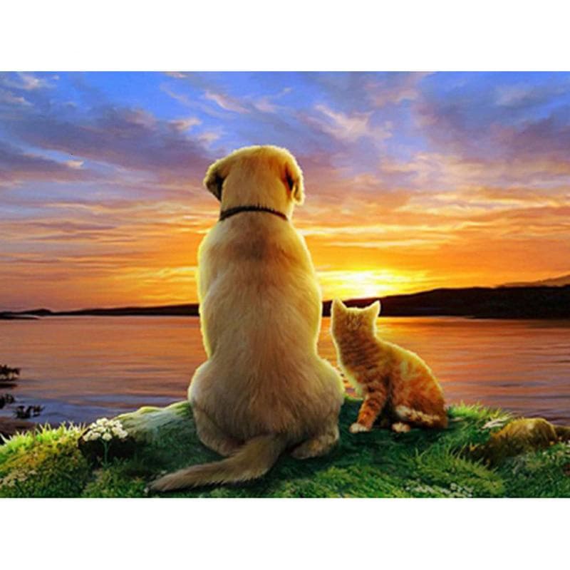 DIY 5D Diamond Painting Dog Animal Embroidery Handcraft Art KitsHome Decoration New Gift 20X30CM