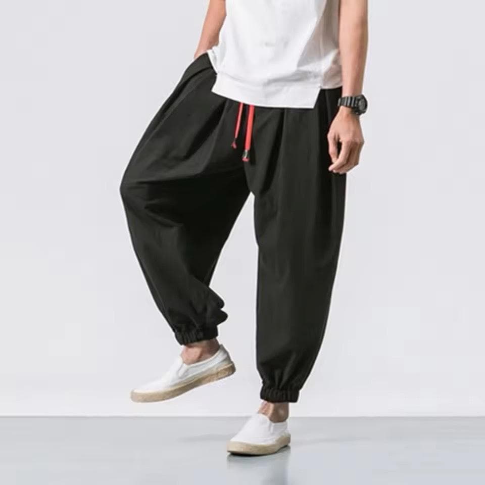Design-sensible Niche Loose Men's Casual Trousers Harem Trousers Lantern Trousers 5XL