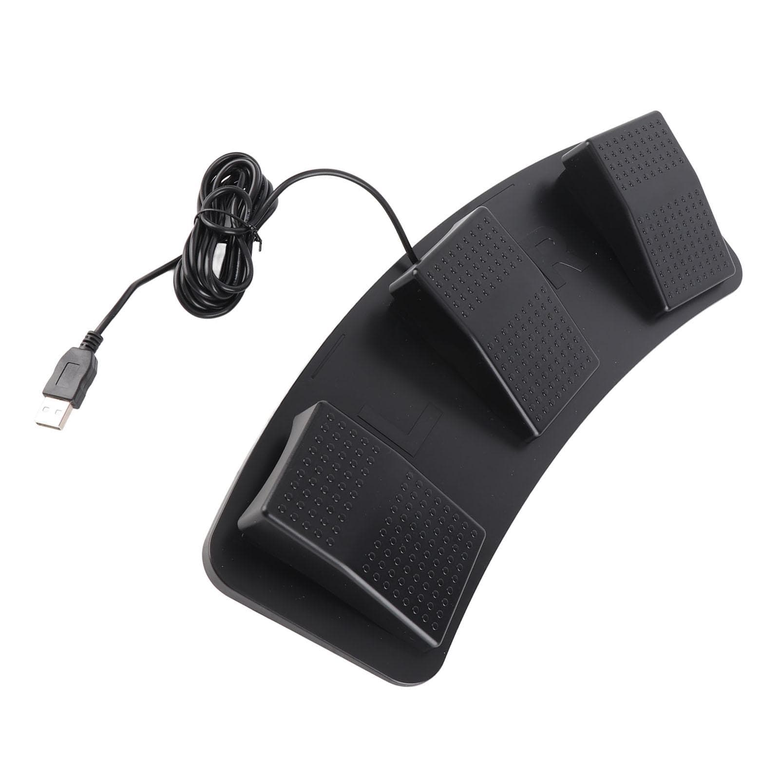Foot Switch with USB Interface Cable 3 Position Electric Pedal Switch Computer Connection Part