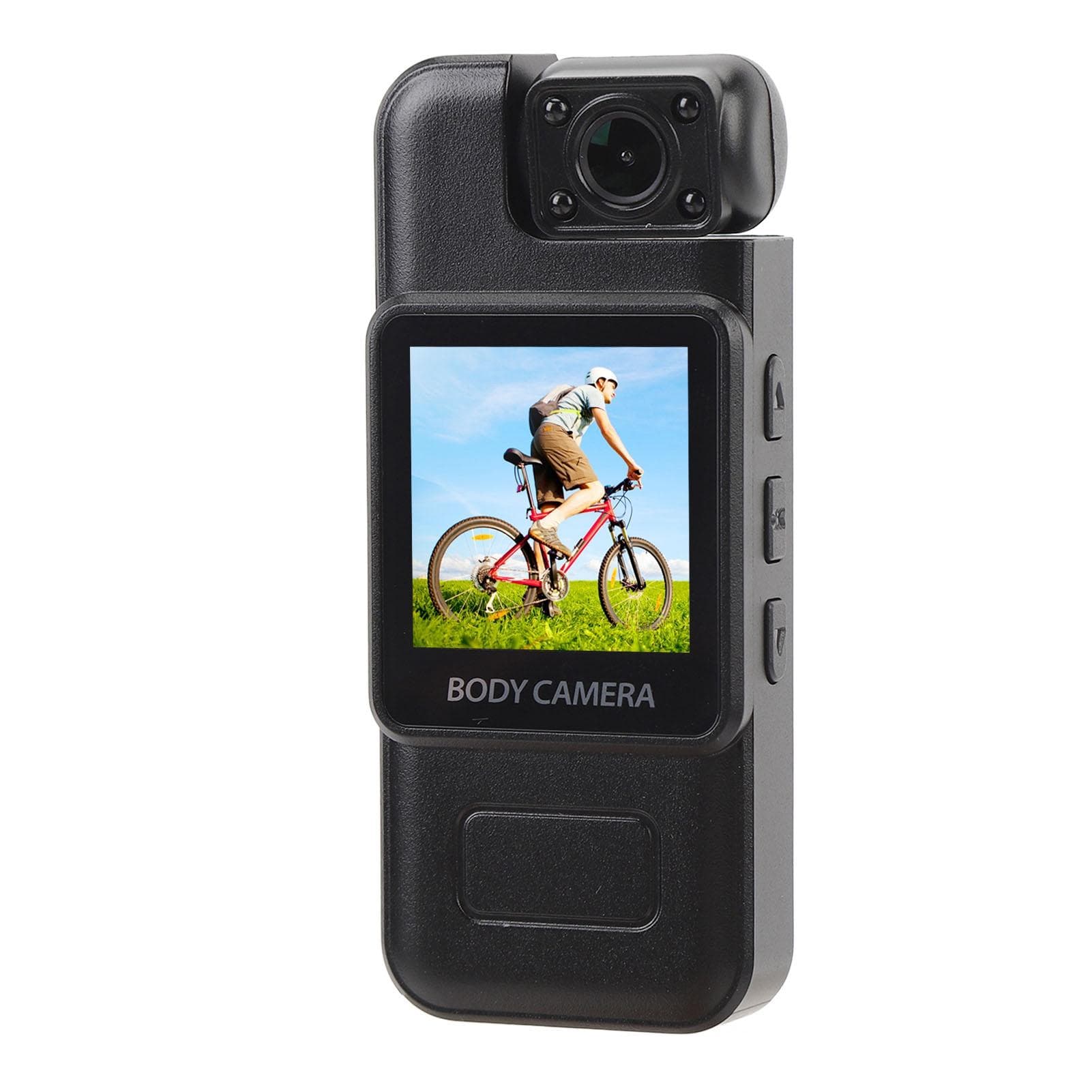 Body Worn Camera 4K HD 180 Degree Rotating Lens Motion Detection Loop Recording Pocket Video