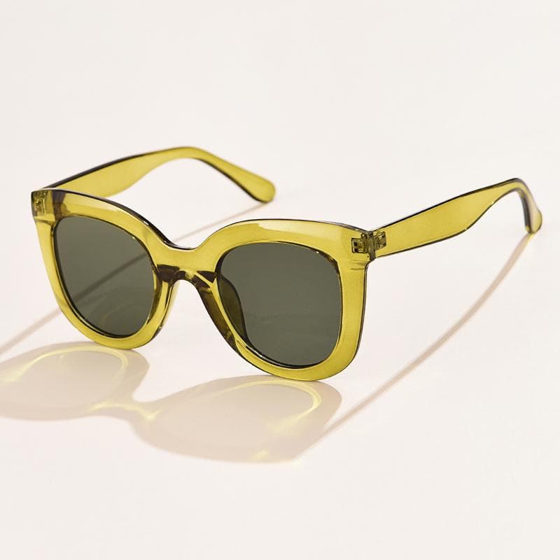 Vintage Oval Sunglasses UV400 Protection Classic Brown Black Designer Eyewear For Women Men Driving Gafas De Sol show as picture