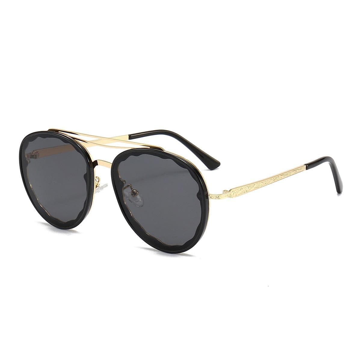 New Fashion Pilot Sunglasses Women Men Luxury Vintage Gradient Shades UV400 Protection Stylish Sun Glasses as picture