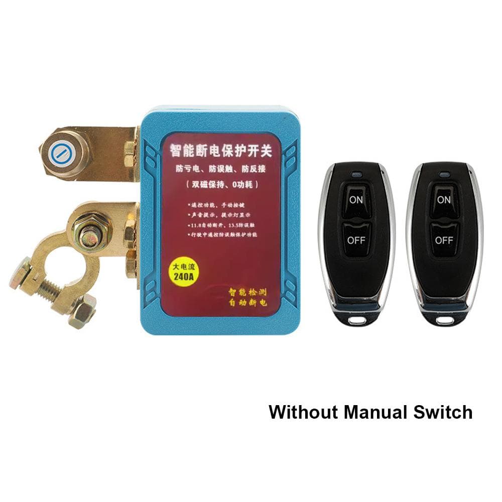 Kill Switch for Car Remote Battery Disconnect Switch 12V 240A Car Battery Kill Switch Battery without Manual Switch blue