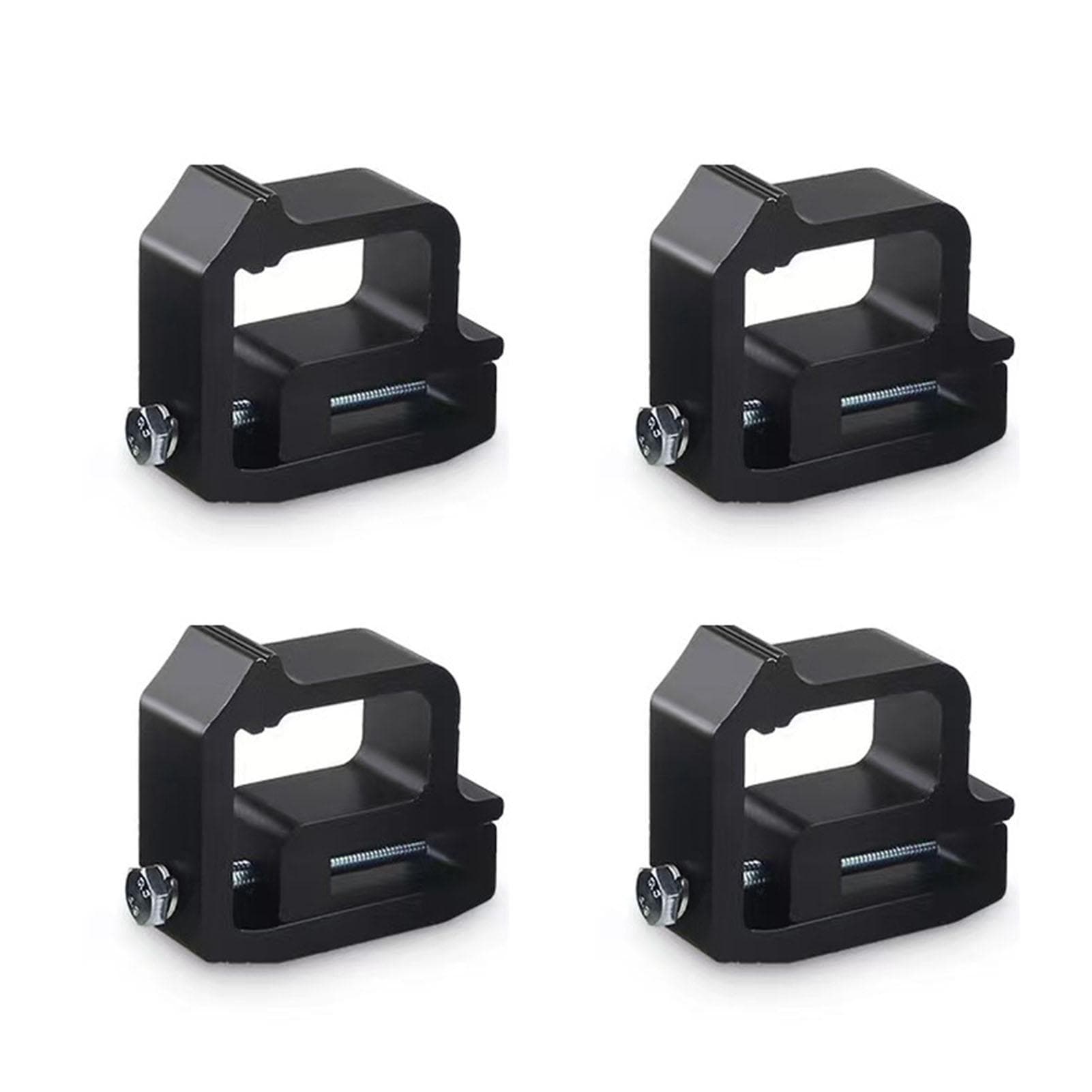Truck Cap Mounting Clamps Truck Top Cover Fixing Mounting Clip Camper Shell Clamps Automobile 4pcs black