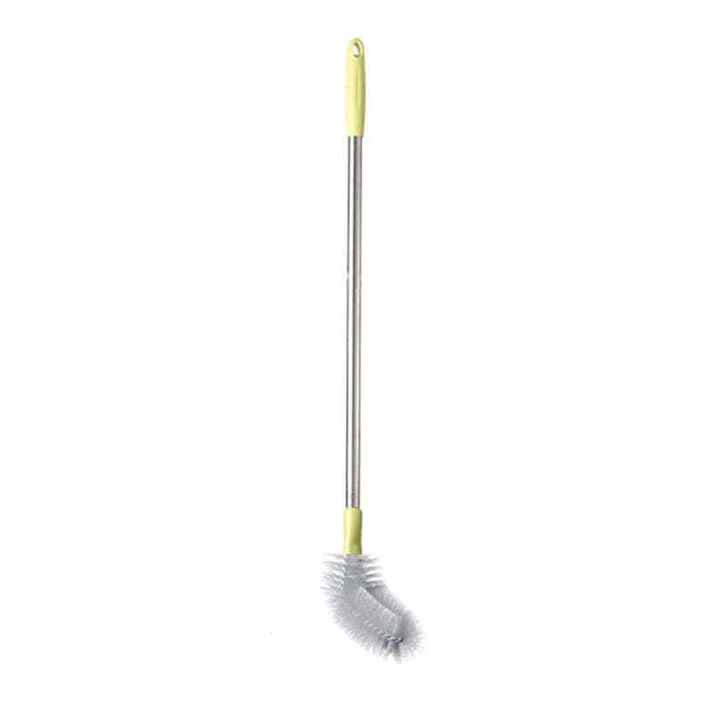 Household Bucket Washing Brush With Stainless Steel Rod Plastic Water Dispenser Water Bucket Cleaning Brush Cleaner Gadgets