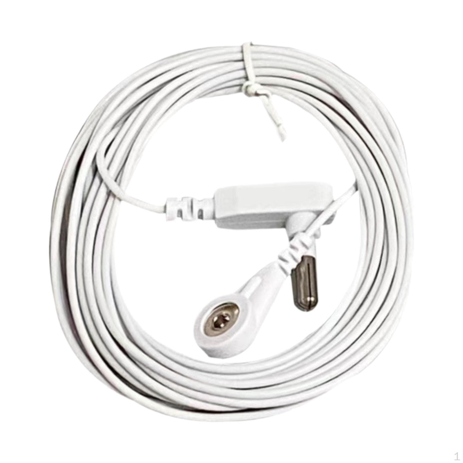 Earthing Cable for Grounding Pad Home Office Travel Sleeping Mat White 4.6 M