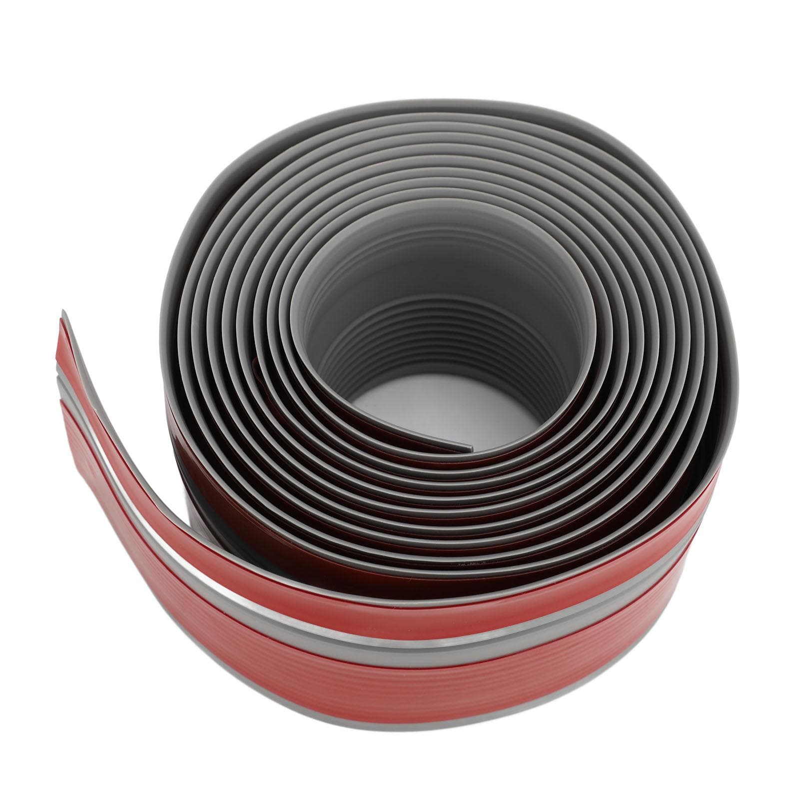 Stair Edge Trim Anti Slip Self Adhesive PVC Water Resistant L Shape Stair Nosing for Homes Hotels grey