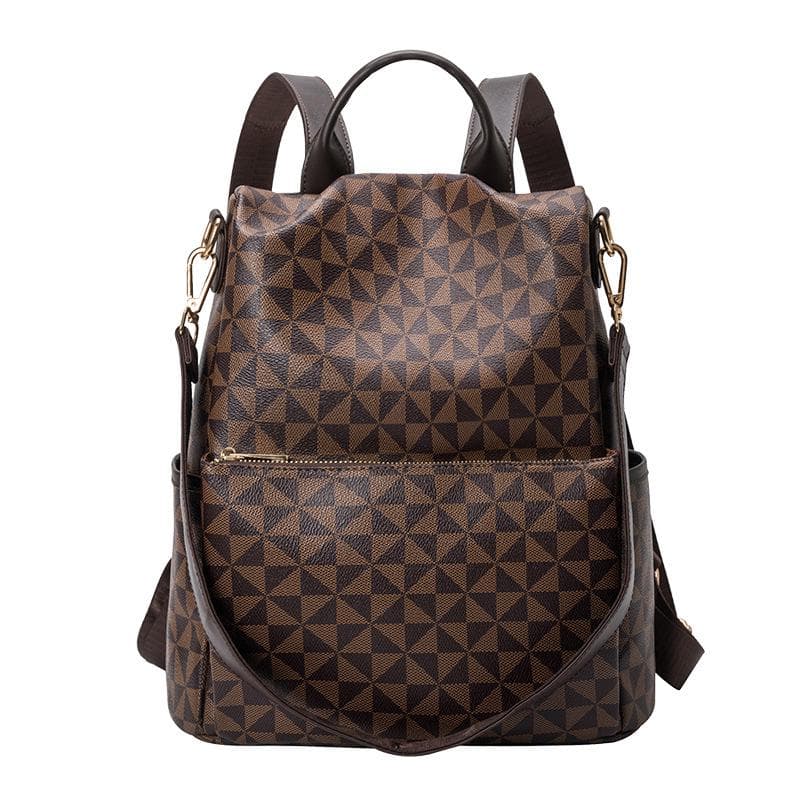 Fashionable Geometric Anti-theft Backpack, Single-shoulder Bag, Women's Casual Bag, Versatile Shopping Bag, Travel Backpack
