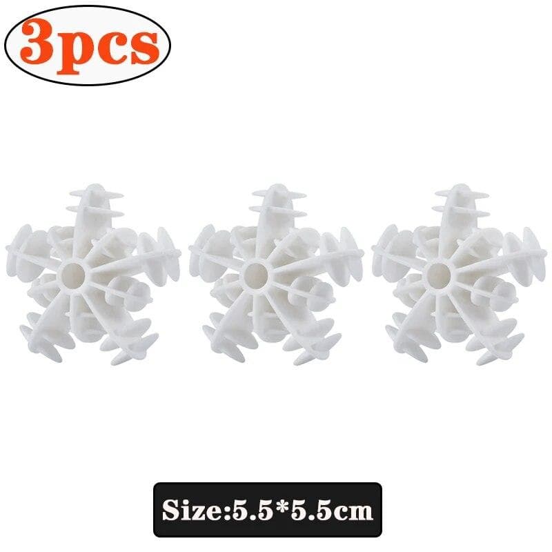 3Pcs Silicone Magic Laundry Balls Clothes Stain Removal Anti-tangle Laundry Ball Reusable Clothes Hair Remover Catcher Cleaning Tool white