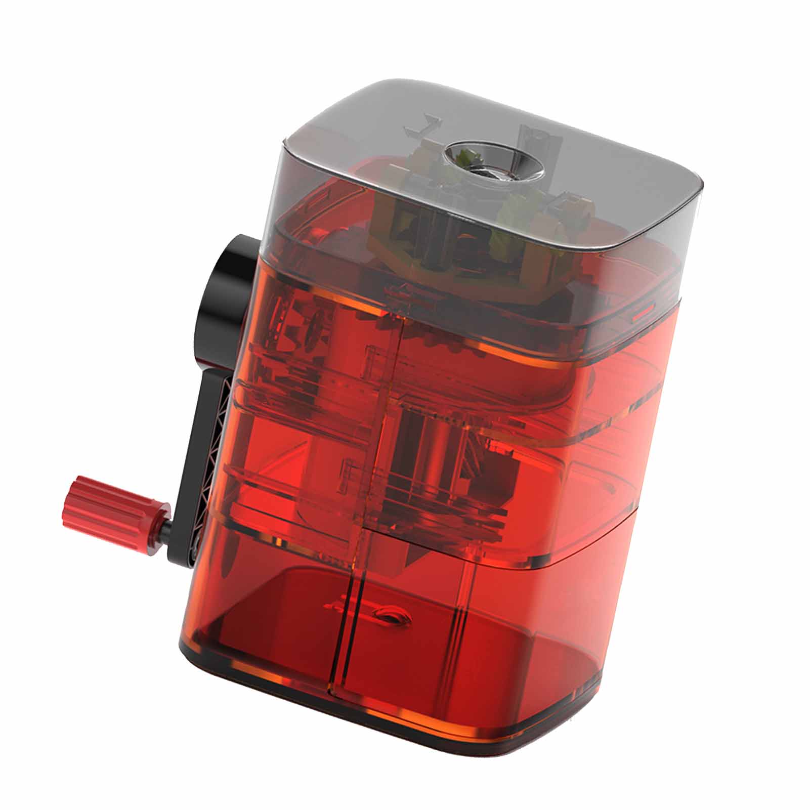 Pencil Sharpener Manual Artist Drawing Sketching Pencil Sharpener Stationery Supplies for Office red