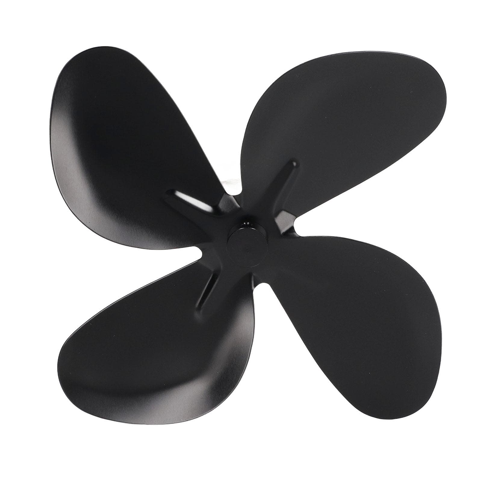 Stove Fan Blade Aluminum Alloy High Temperature Resistant Black Fireplace Fan Replacement Blade 6