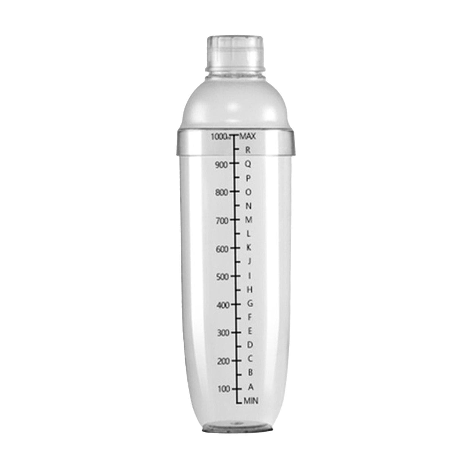 Cocktail Shaker Transparent Spill Proof Hand Drink Shaker Cup with Scales for Tea Home Bar