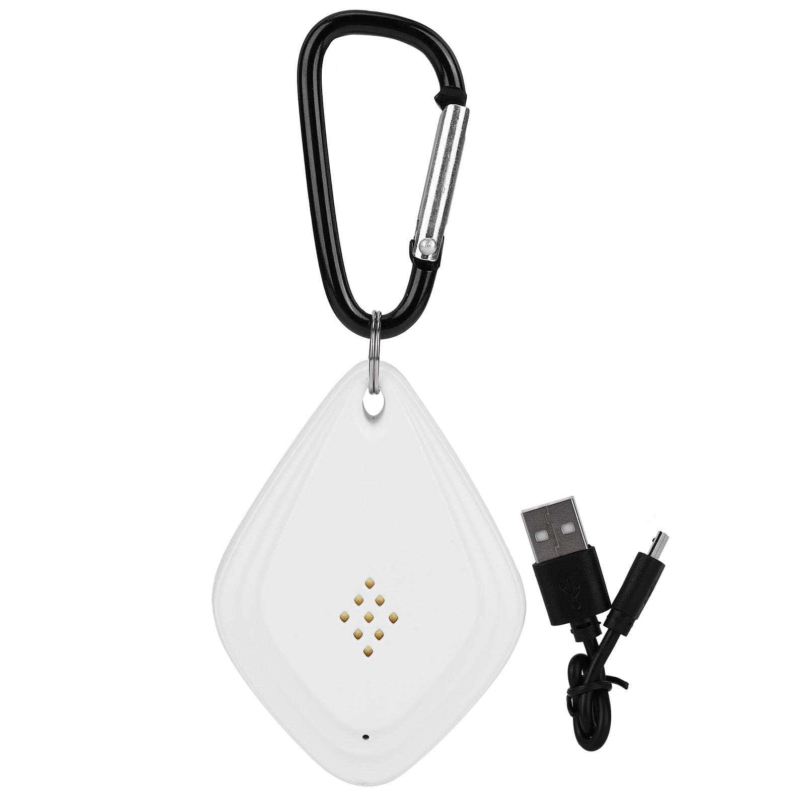 Portable Mute Ultrasonic Mosquito Repeller Killer USB Insect Repellent with Hanging Hook White