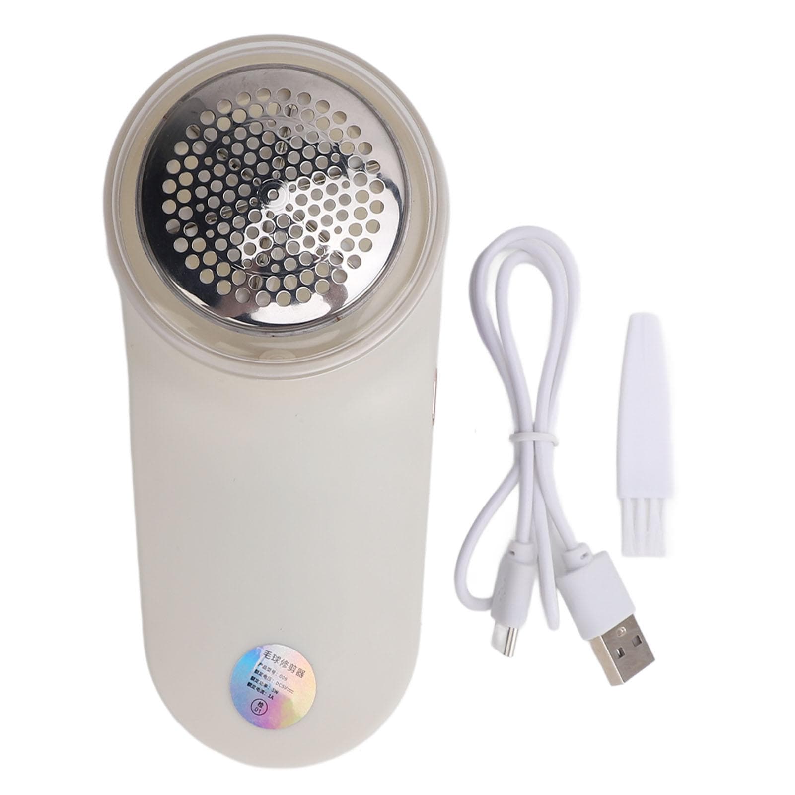 Electric Lint Remover Rechargeable Fabric Trimmer with Digital Display for Removing Fuzz for white