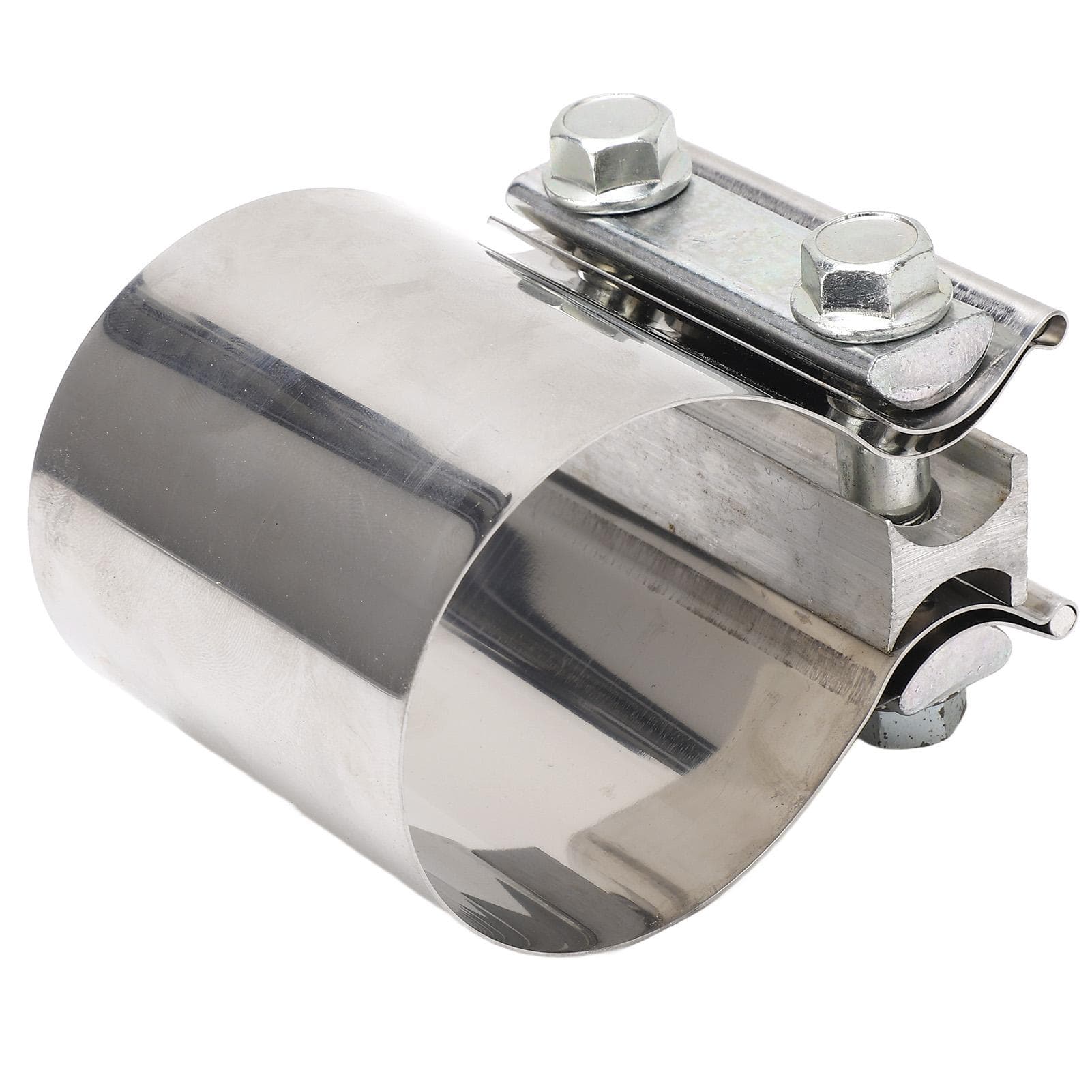 2.75 Inch Exhaust Clamp Stable Fixing Stainless Steel Sturdy Durable Exhaust Pipe Clamp Universal