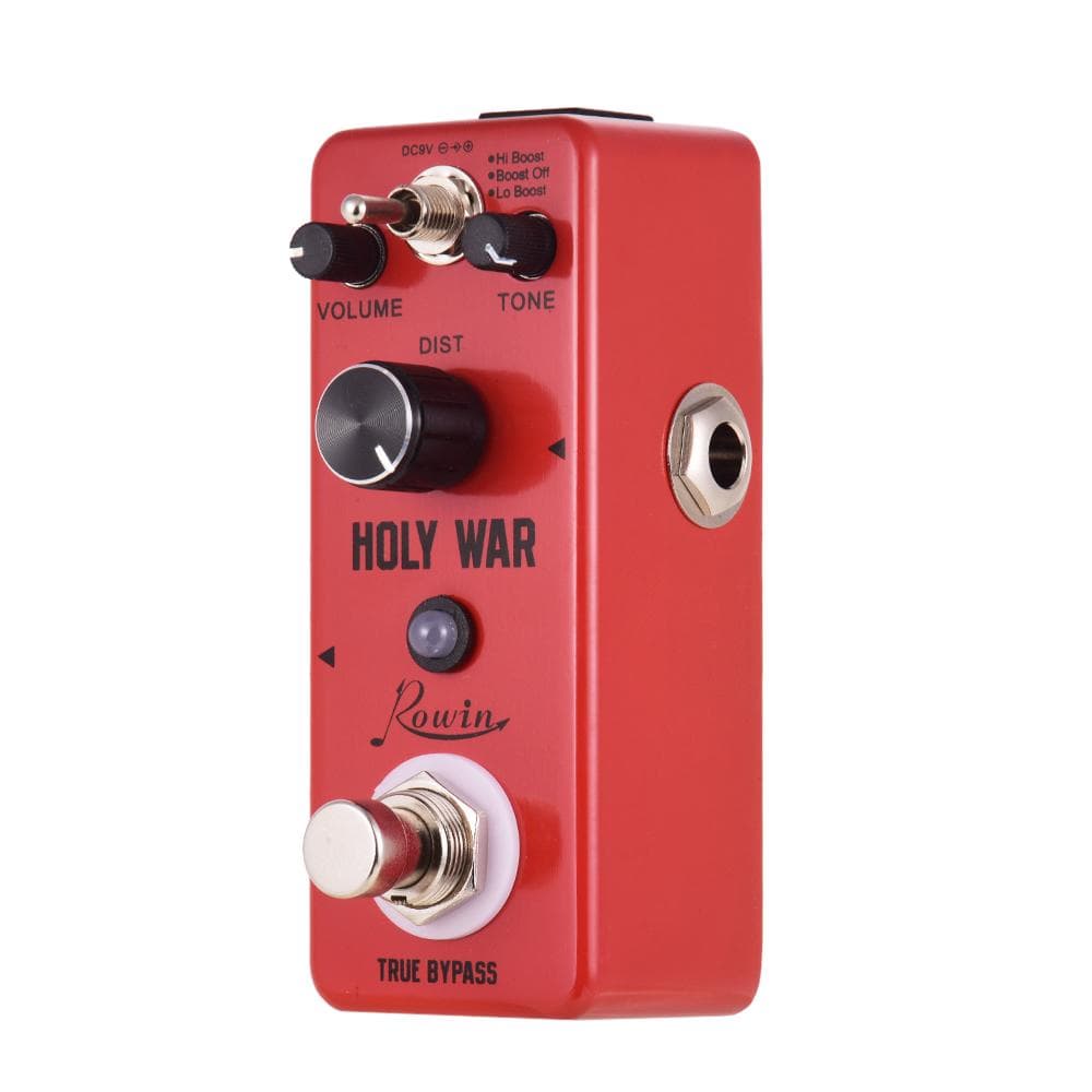 Rowin HOLY WAR Analog Heavy Metal Distortion Guitar Effect Pedal 3 Working red