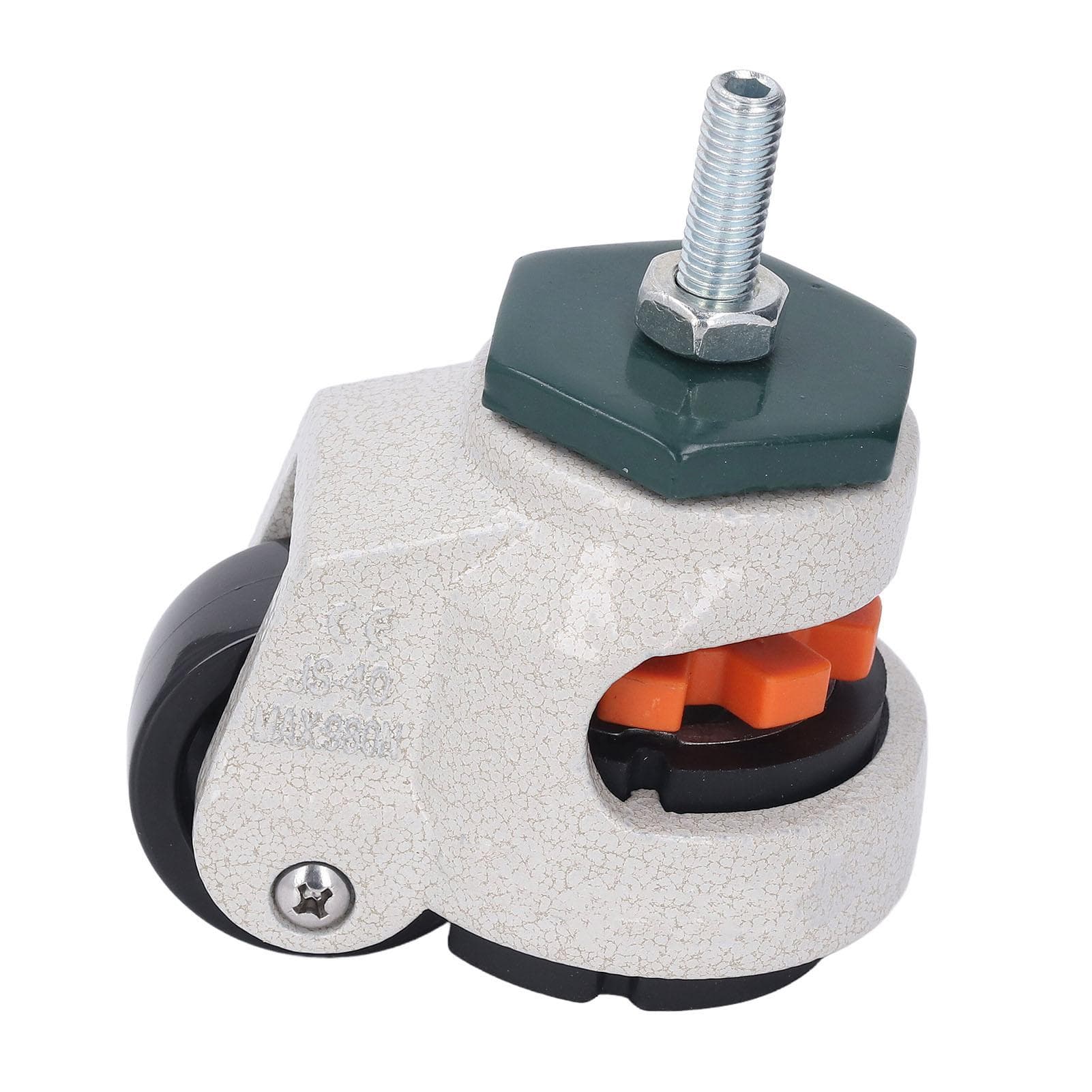 Leveling Stem Caster 40mm Outer Diameter M8 Thread Rod Rubber Base Adjustable Height Leveling