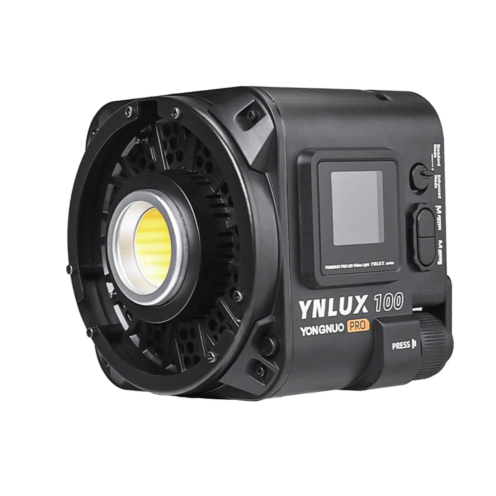 YONGNUO YNLUX100 Pro Compact LED Video Light 120W COB Photography Fill Light 3200K-6500K Adjustable black