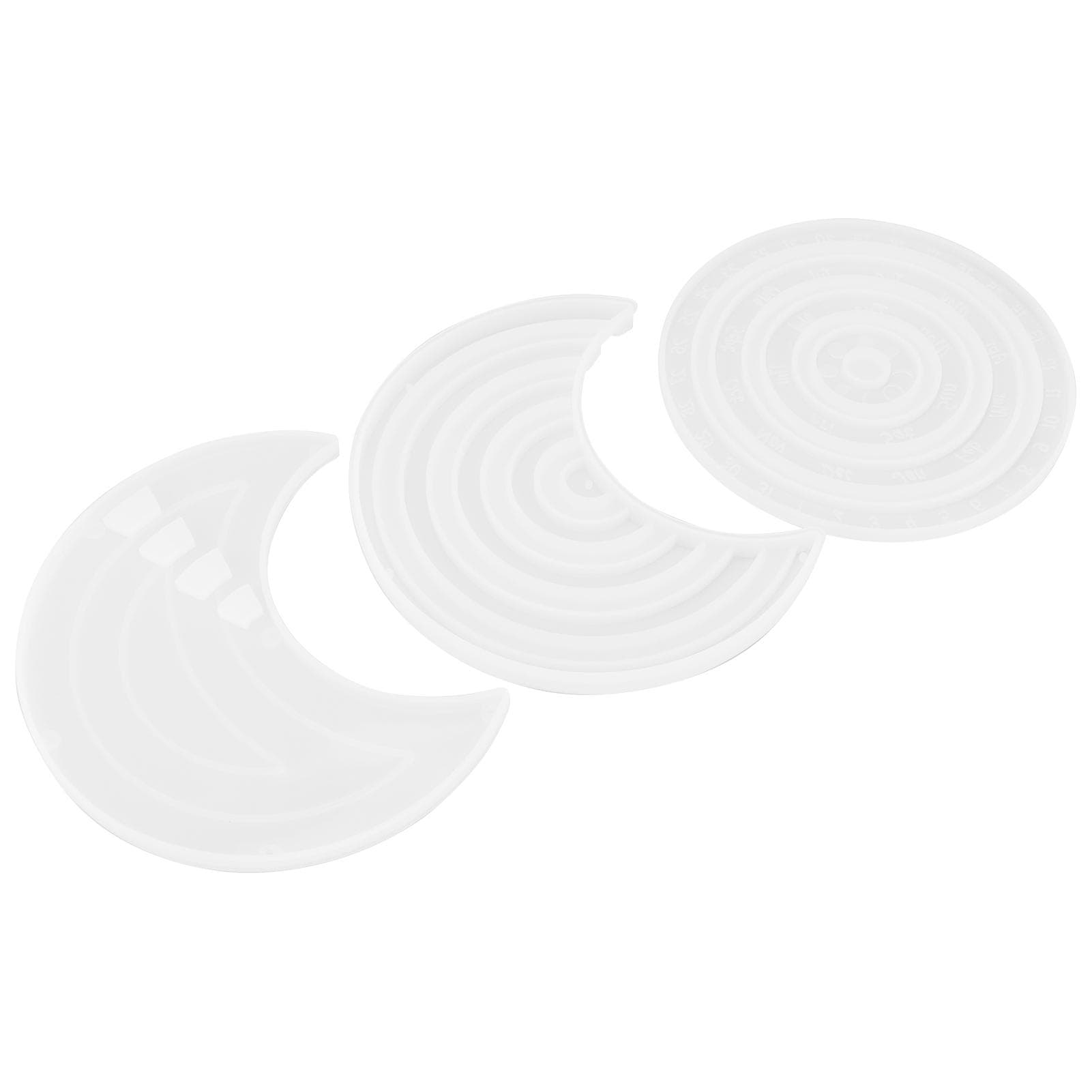 Silicone Mold HandMade White Calendar Hanging Plate Epoxy Resin Molds for DIY Table House Decoration