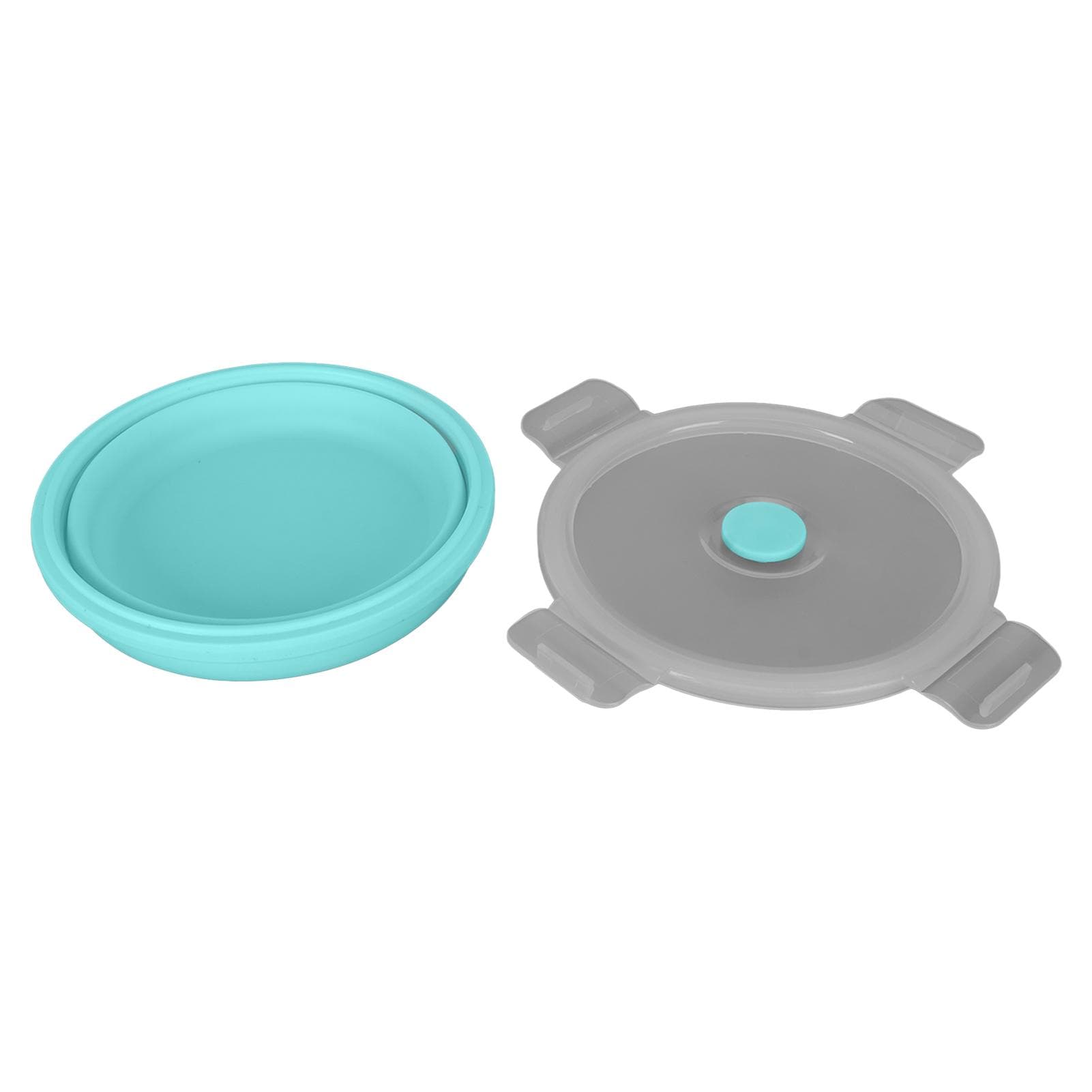 Collapsible Dog Bowls Food Grade Silicone Large Portable Dog Travel Bowl for Outdoor Walking green